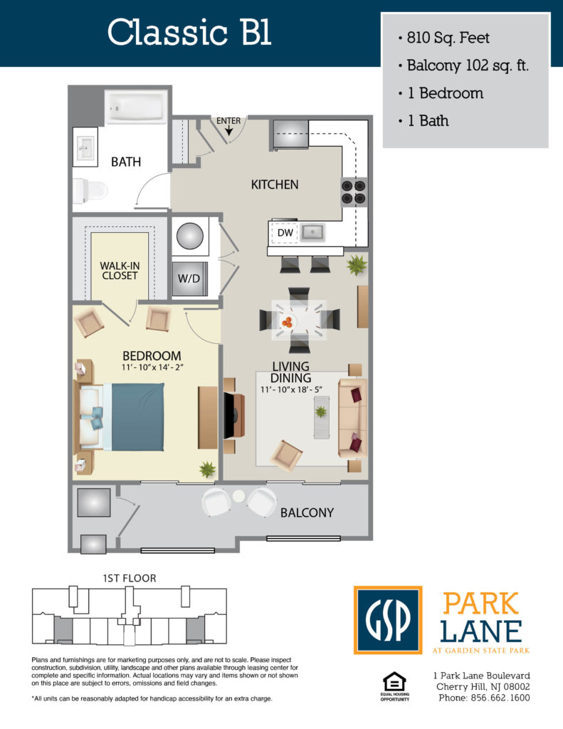 Floorplan for Classic B1