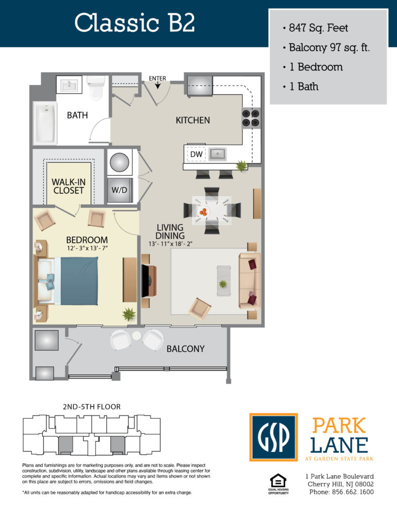 Floorplan for Classic B2