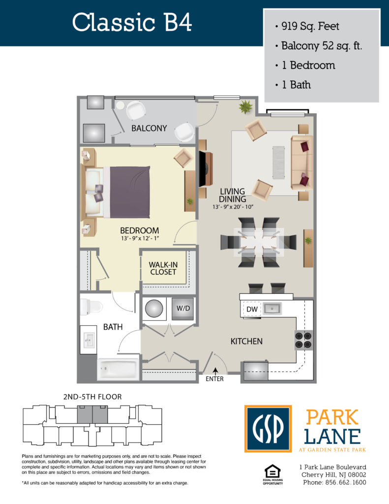 Floorplan for Classic B4