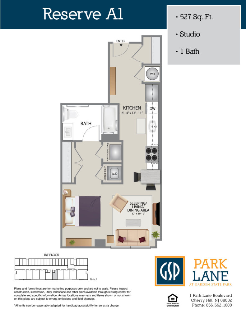 Floorplan for Reserve A1