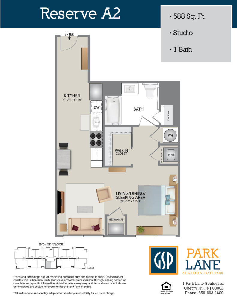 Floorplan for Reserve A2