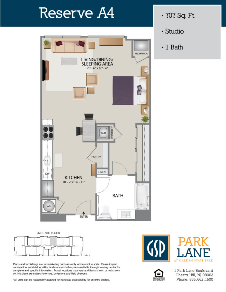 Floorplan for Reserve A4