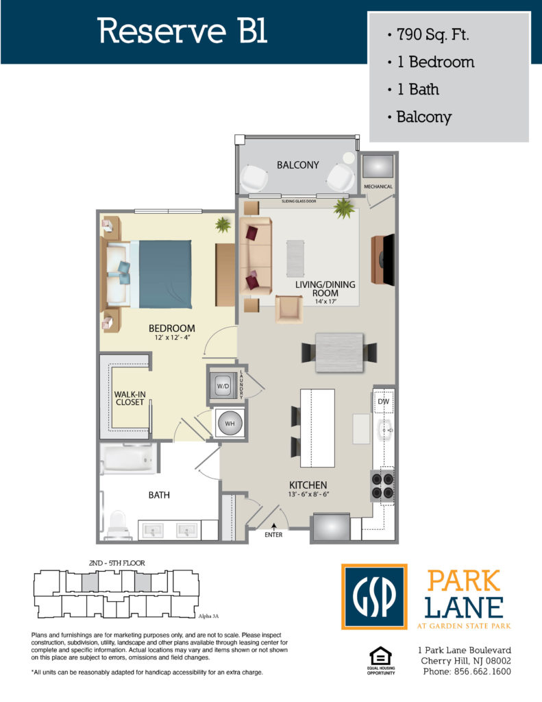 Floorplan for Reserve B1