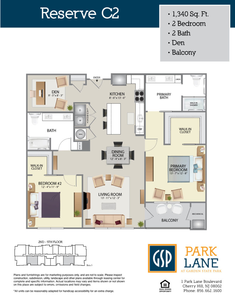 Floorplan for Reserve C2