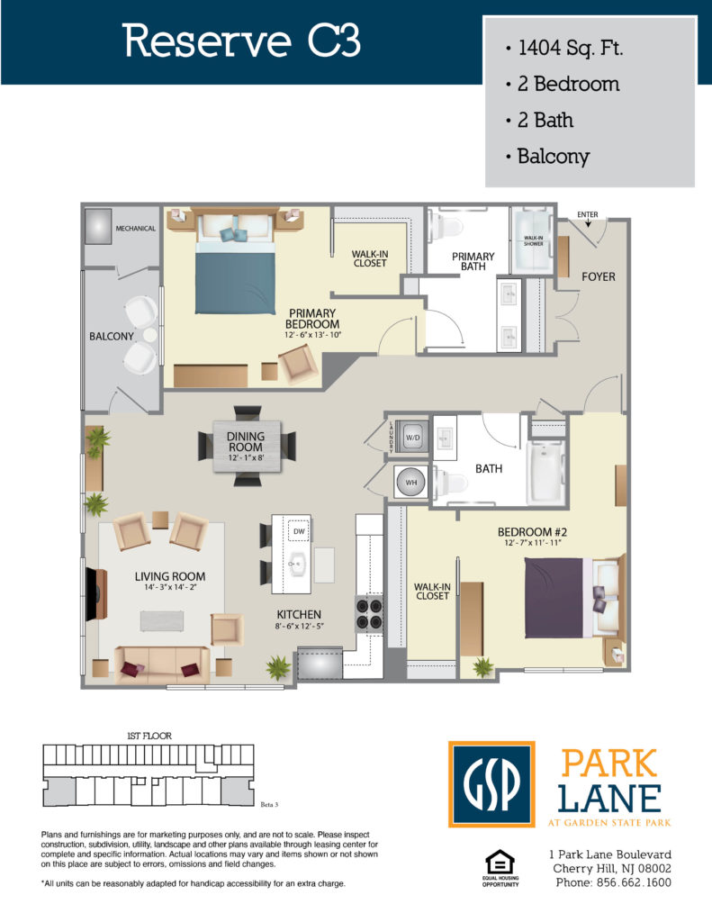 Floorplan for Reserve C3