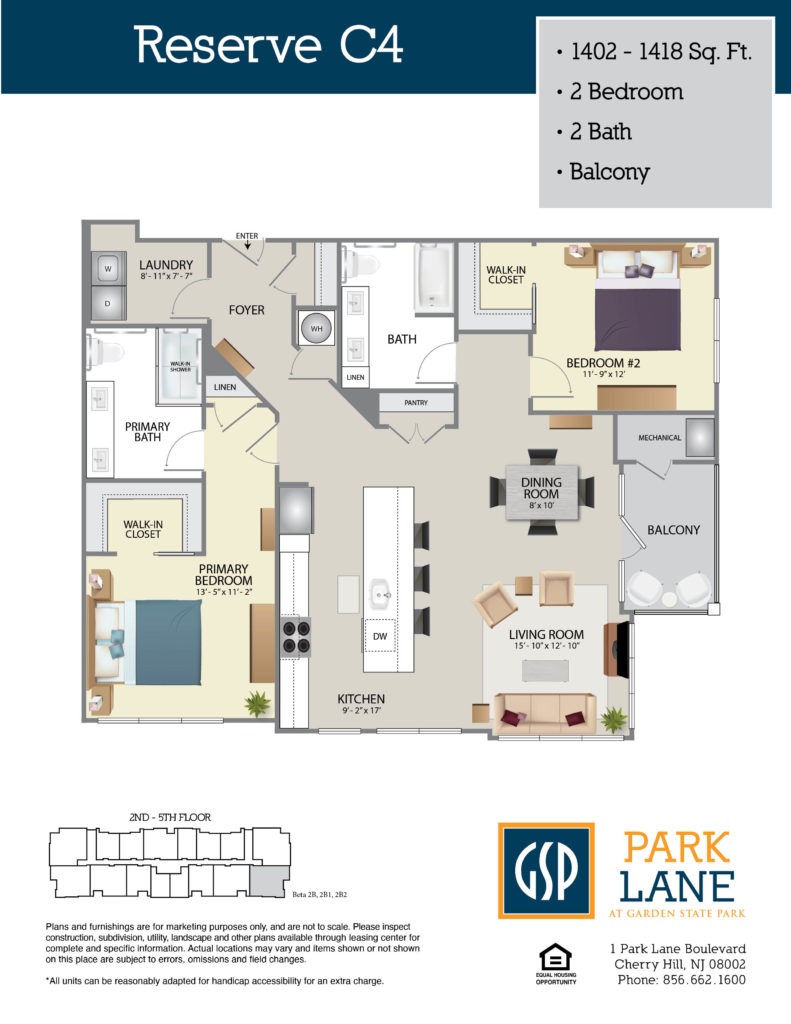 Floorplan for Reserve C4