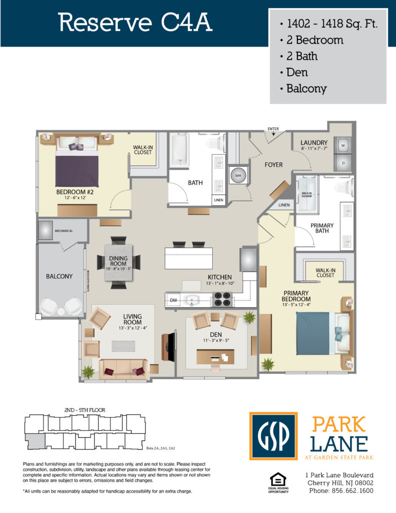 Floorplan for Reserve C4A