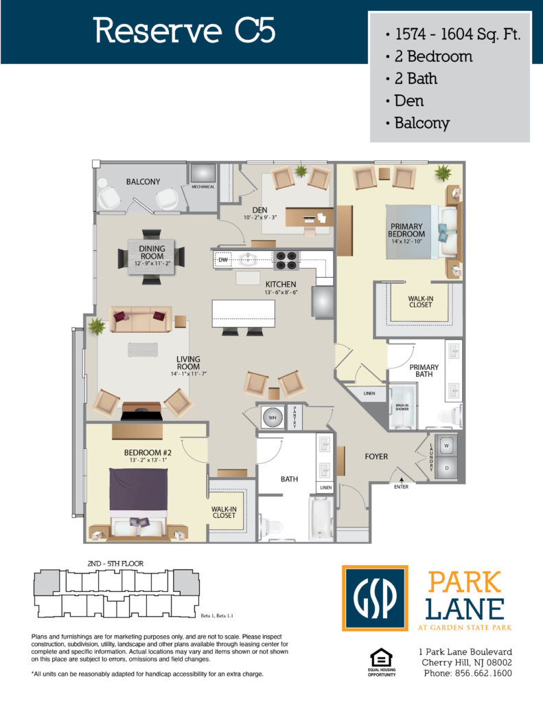 Floorplan for Reserve C5